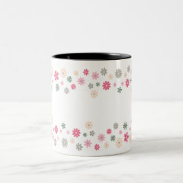 Caneca De Café Em Dois Tons Jardim da Alegria (Linear)