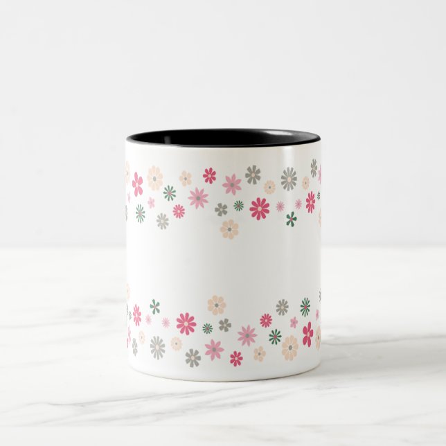 Caneca De Café Em Dois Tons Jardim da Alegria (Linear) (Centro)