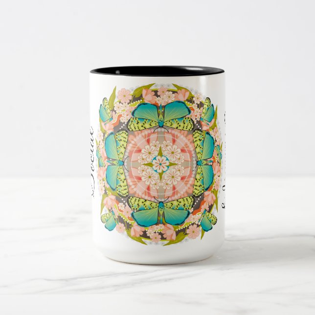 Caneca De Café Em Dois Tons Jardim da Borboleta (Centro)