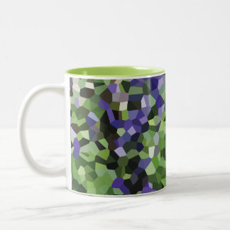 Caneca De Café Em Dois Tons Jardim de Lavanda Roxa