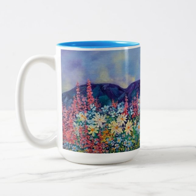 Caneca De Café Em Dois Tons Jardim de Tisha (Esquerda)
