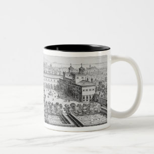 Caneca De Café Em Dois Tons Jardim do duque grande de Toscânia no Monte P