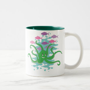 Caneca De Café Em Dois Tons jardim do mar