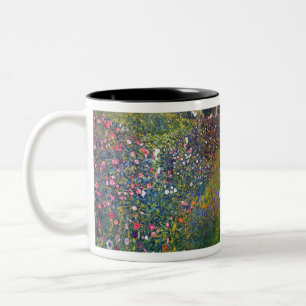 Caneca De Café Em Dois Tons Jardim Italiano Gustav Klimt