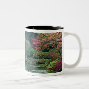Caneca De Café Em Dois Tons Jardim Japonês no Parque de Washington