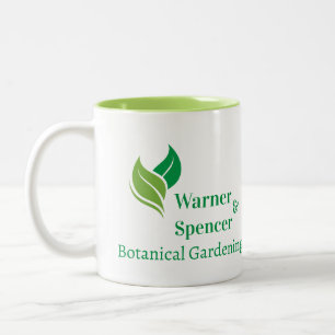 Caneca De Café Em Dois Tons Jardinagem Limpa tempo de jardinagem amante de