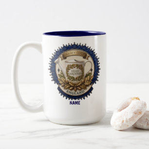 Caneca De Café Em Dois Tons Jardineiro-Chefe   Relógio de Pulso Personalizado 