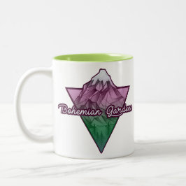 Caneca De Café Em Dois Tons Jardins Glace do Bohemian da montanha |