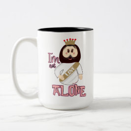 CANECA DE CAFÉ EM DOIS TONS JARRO I AM NOT ALONE_ LINEA NISSI HOLY