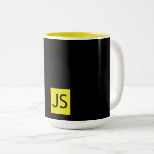 Caneca De Café Em Dois Tons JavaScript Fan Mug