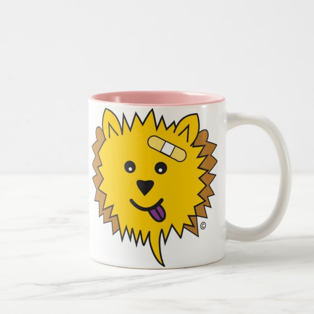Caneca De Café Em Dois Tons JayJay a cara da comida (Direita)