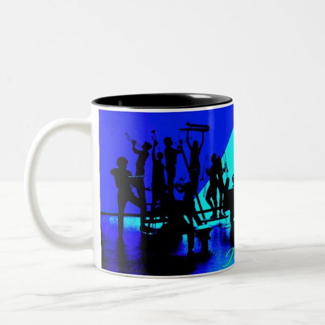 Caneca De Café Em Dois Tons Jazz Mug (Esquerda)
