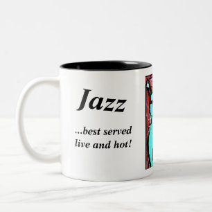 Caneca De Café Em Dois Tons Jazz Mug