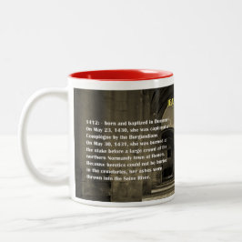 Caneca De Café Em Dois Tons Jeanne of Arc Mug
