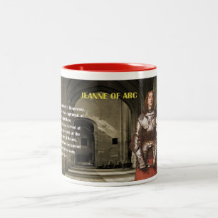 Caneca De Café Em Dois Tons Jeanne of Arc Mug