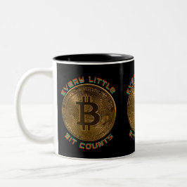 Caneca De Café Em Dois Tons Jedes Stück zählt Bitcoin Zwei-Tone-Tasse