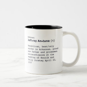 Caneca De Café Em Dois Tons jeff