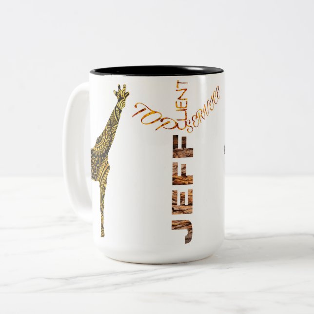 Caneca De Café Em Dois Tons Jeff (Frente Esquerda)