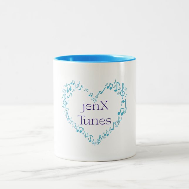 Caneca De Café Em Dois Tons jenX Tunes (Centro)