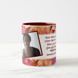 Caneca De Café Em Dois Tons JEREMIAH 29:11 Modelo de Foto Cristã