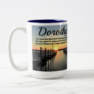 Caneca De Café Em Dois Tons JEREMIAH PERSONALIZADO bonito 29:11 SUNSET