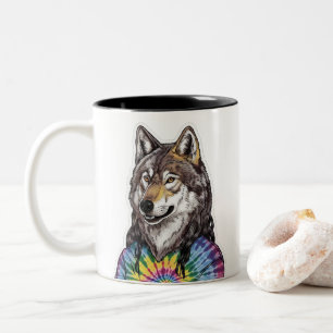 Caneca De Café Em Dois Tons Jerry Garcia wolf
