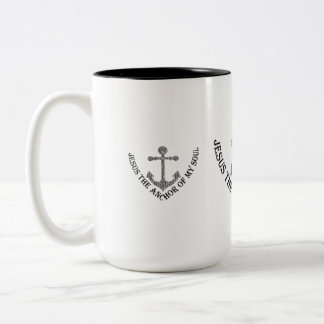CANECA DE CAFÉ EM DOIS TONS JESUS, A ANCHA DA MINHA ALMA