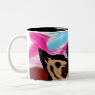 Caneca De Café Em Dois Tons Jesus ama alegria