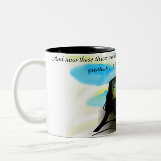 Caneca De Café Em Dois Tons Jesus aqui (Esquerda)