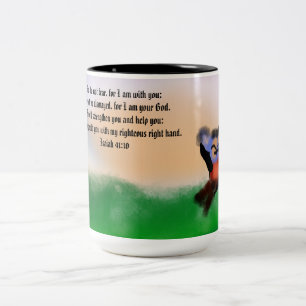 Caneca De Café Em Dois Tons Jesus aqui 