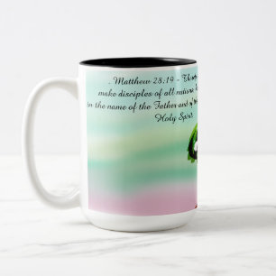 Caneca De Café Em Dois Tons Jesus aqui