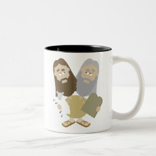 Caneca De Café Em Dois Tons Jesus contra Moses
