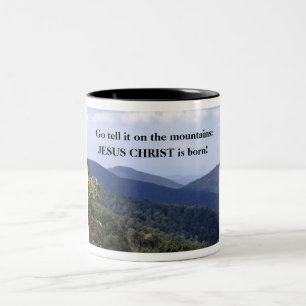 Caneca De Café Em Dois Tons Jesus Cristo é nascer!