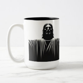 Caneca De Café Em Dois Tons Jesus Cristo estoico