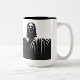Caneca De Café Em Dois Tons Jesus Cristo estoico