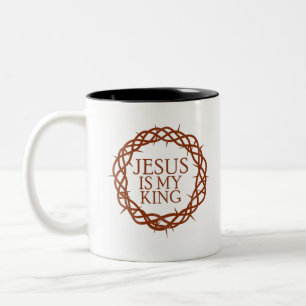 Caneca De Café Em Dois Tons Jesus é meu rei