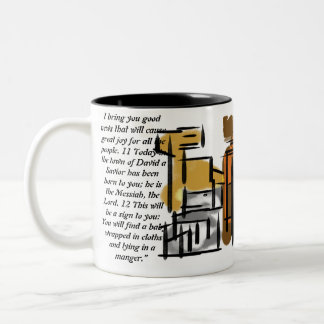 Caneca De Café Em Dois Tons Jesus é nascer