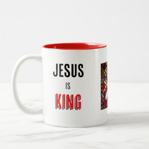 Caneca De Café Em Dois Tons Jesus é rei