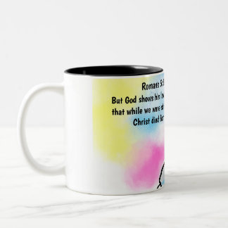 Caneca De Café Em Dois Tons Jesus está aqui