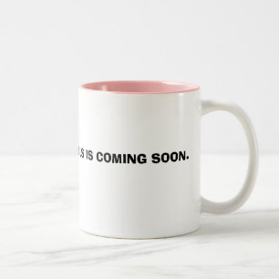 CANECA DE CAFÉ EM DOIS TONS JESUS ESTÁ VINDO LOGO