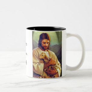 Caneca De Café Em Dois Tons Jesus me ama 4