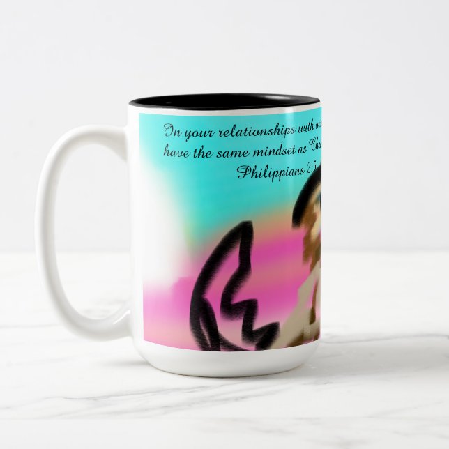 Caneca De Café Em Dois Tons Jesus mesmo (Esquerda)
