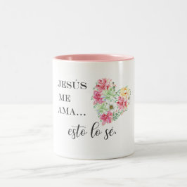 Caneca De Café Em Dois Tons Jesus, meu Deus, meu amor.
