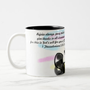 Caneca De Café Em Dois Tons Jesus rejubila