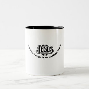 Caneca De Café Em Dois Tons Jesus Stable Hope Mug