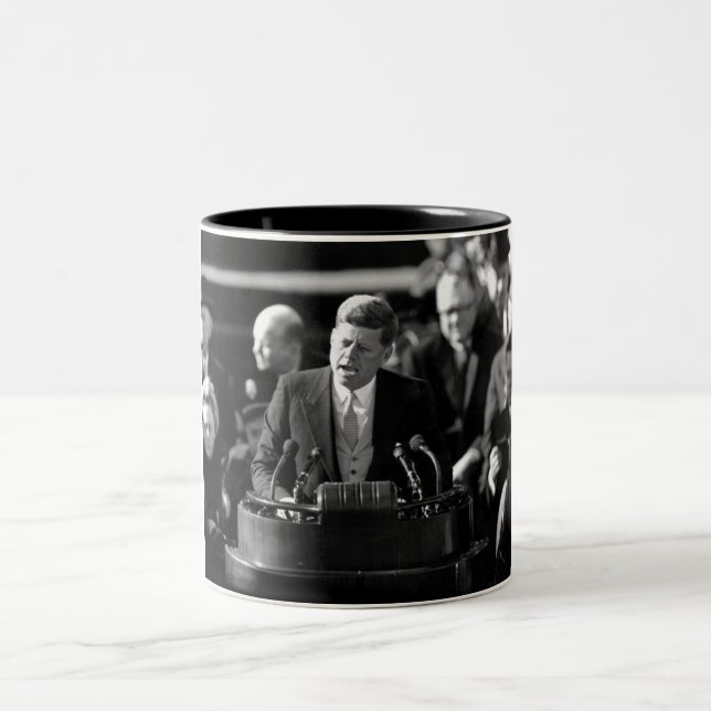 Caneca De Café Em Dois Tons JFK Inauguardião (Centro)