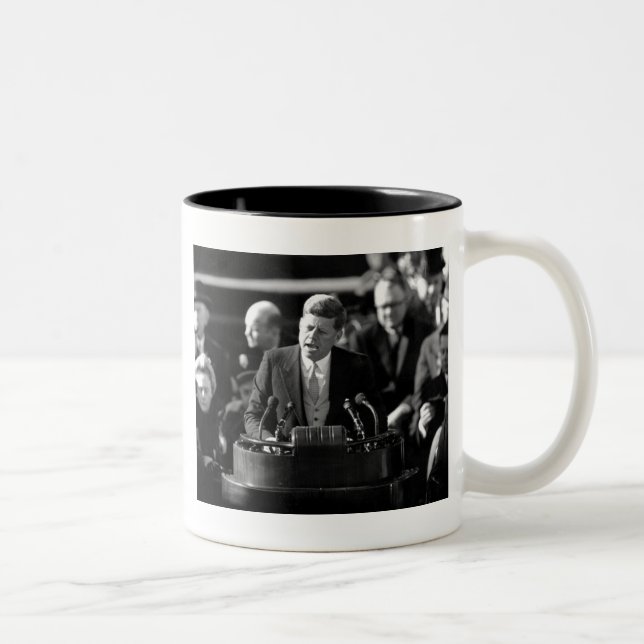 Caneca De Café Em Dois Tons JFK Inauguardião (Direita)
