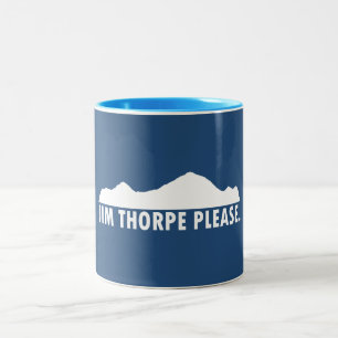 Caneca De Café Em Dois Tons Jim Thorpe Pensilvânia Por favor