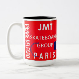 Caneca De Café Em Dois Tons JMT PARIS MUG Mug de dois tons, 15 oz