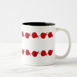 Caneca De Café Em Dois Tons Joaninha